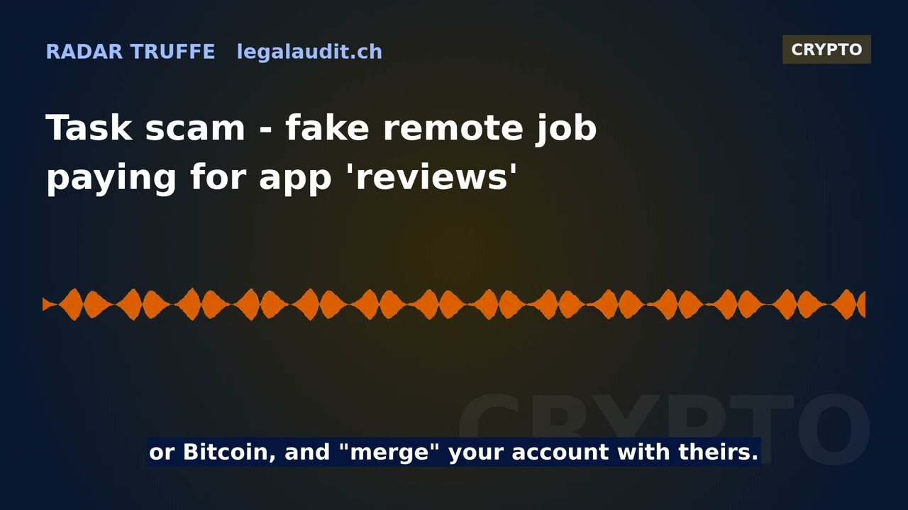 Task scam &mdash; fake remote job paying for app 'reviews'