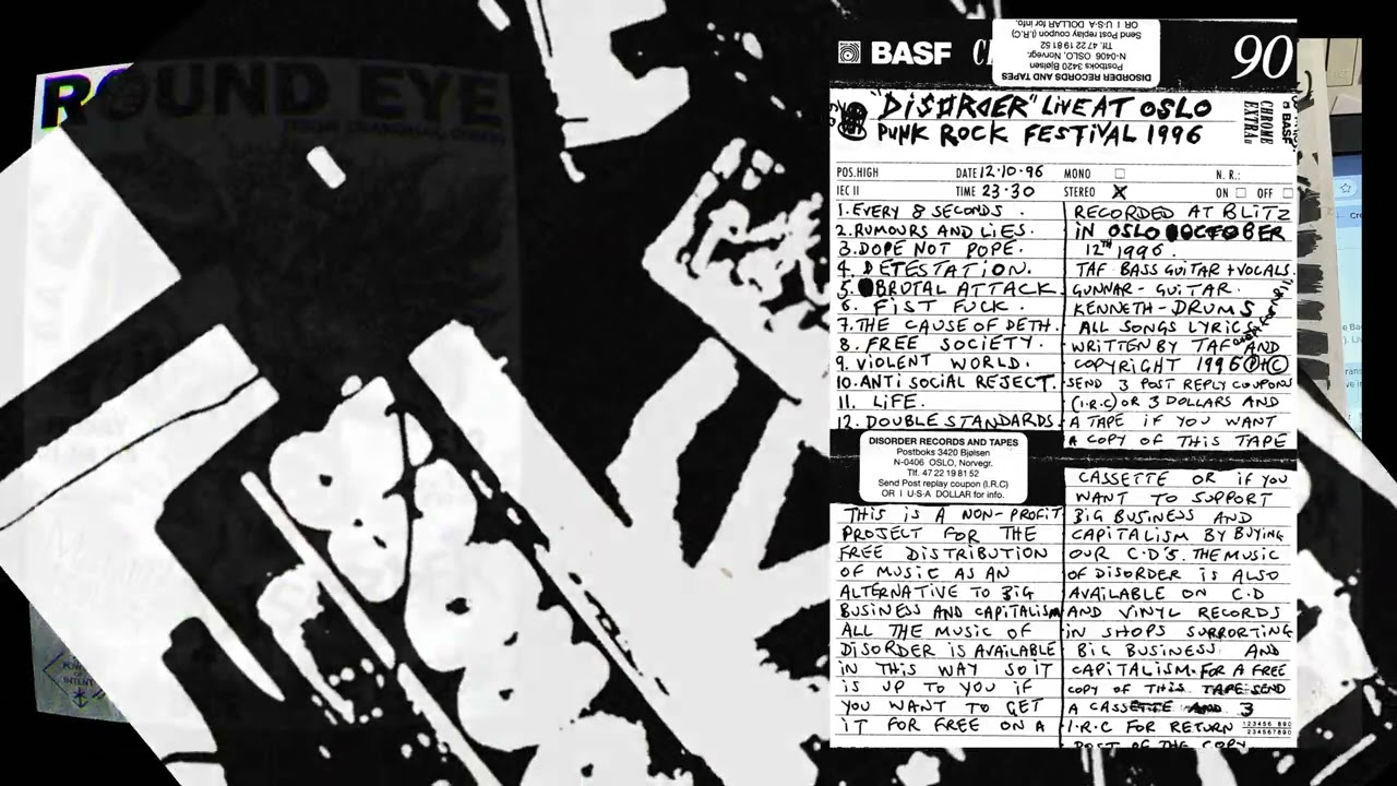 Gods are born in USA  - disorder at Oslo punk festival 1995. Taf-Kenneth-Gunnar - Guitar