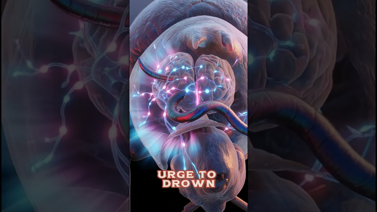 This Worm Mind-Controls Insects… and Forces Them to Drown 😨🪱