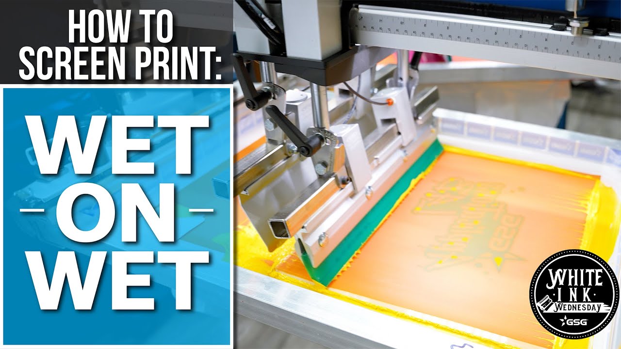 How to Screen Print T Shirts Wet on Wet - Full Tutorial