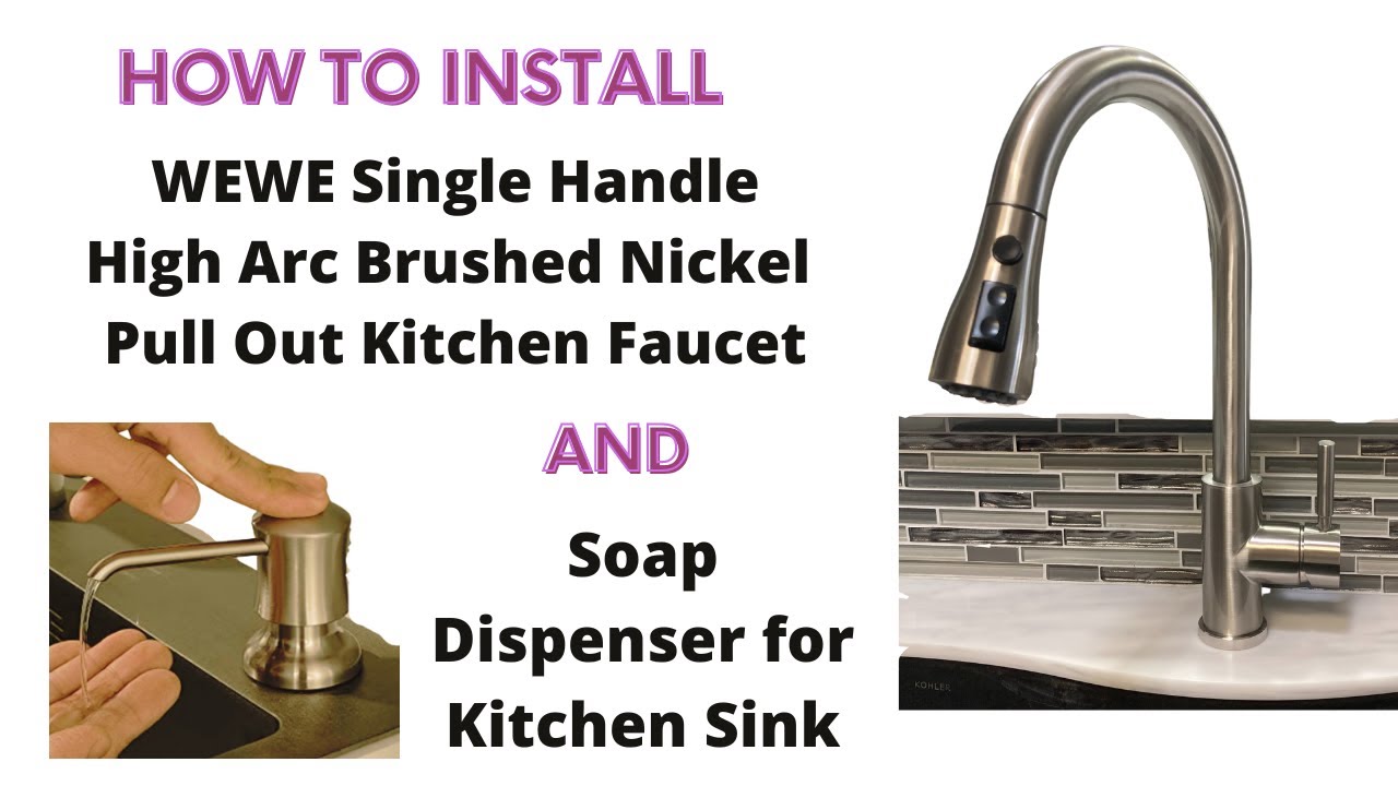 Good quality Single Handle High Arc Pull Out Kitchen Faucet for less than $100
