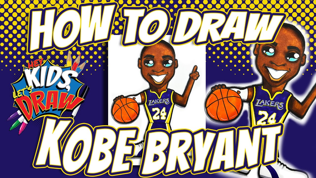 How to Draw Kobe Bryant for Kids