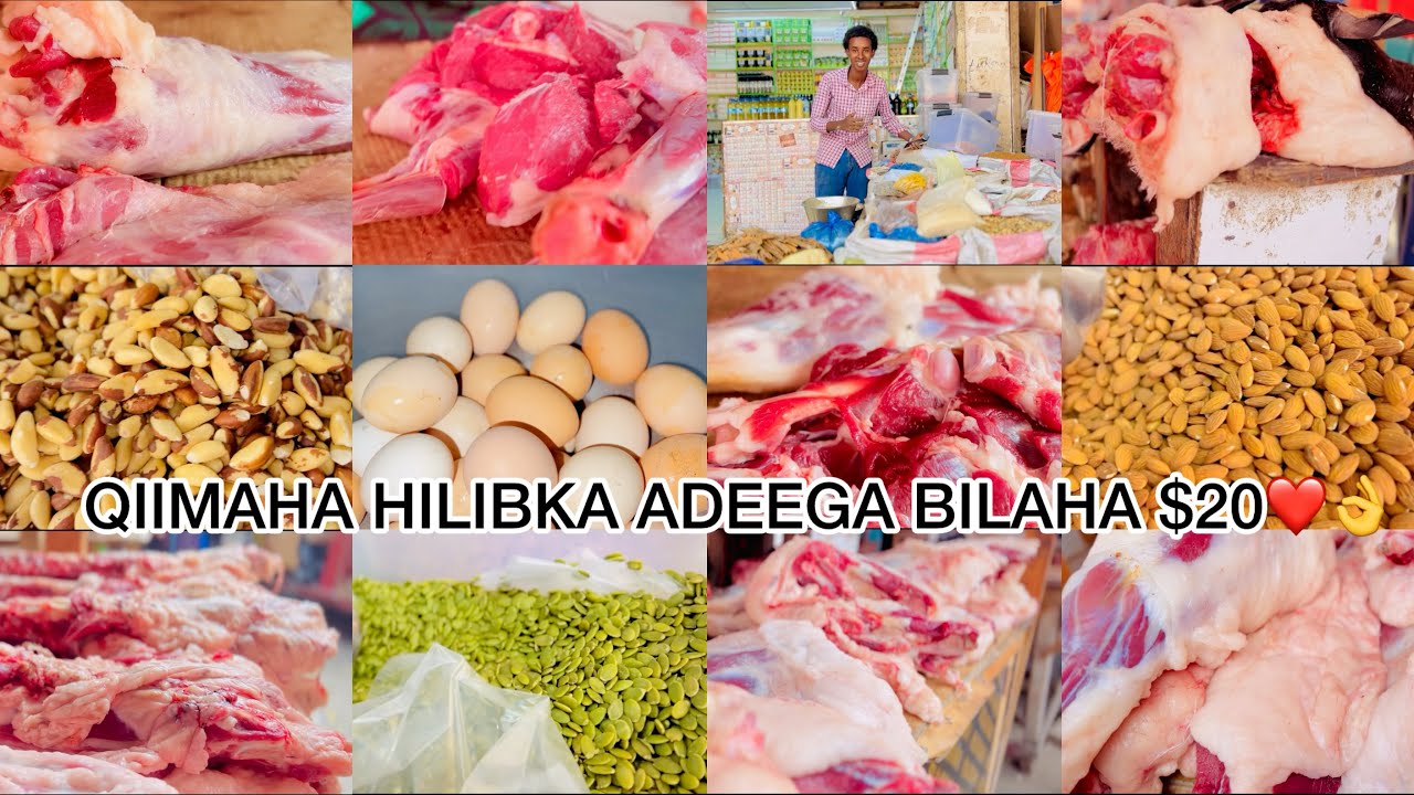 QIIMAHA HILIBKA $20🤑ADEEGA BILAHA MAXEY GOYSA SUUQA BAKARAHA  SUBAXDII HILIBKA RAQIIS MISE QALI🫢