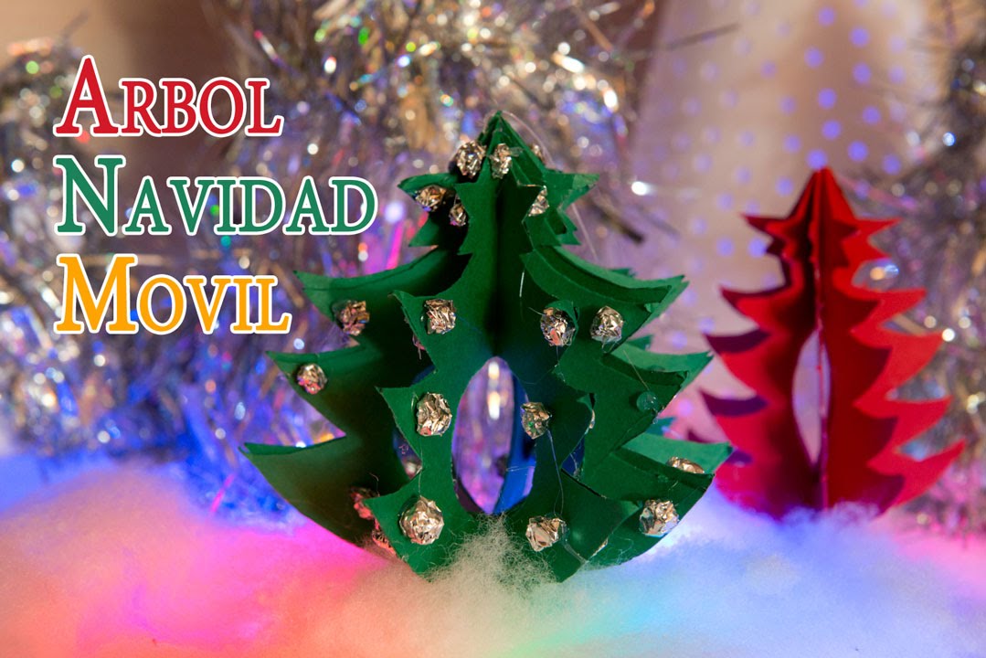 Arbol de Navidad Movil Para Decoracion o Centro Mesa