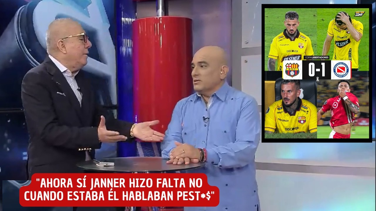 Vito Muñoz indignado tras la derrota de Barcelona SC en Copa Libertadores