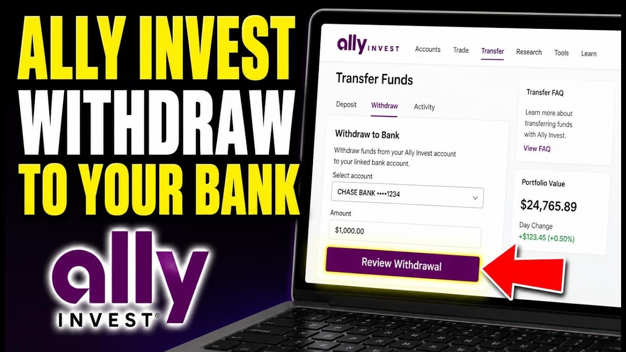 How to withdraw from Ally Invest to your bank - Step By Step