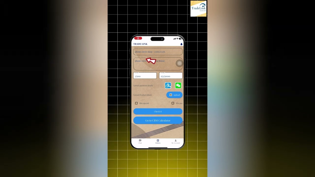 How to order on TradeLink app.