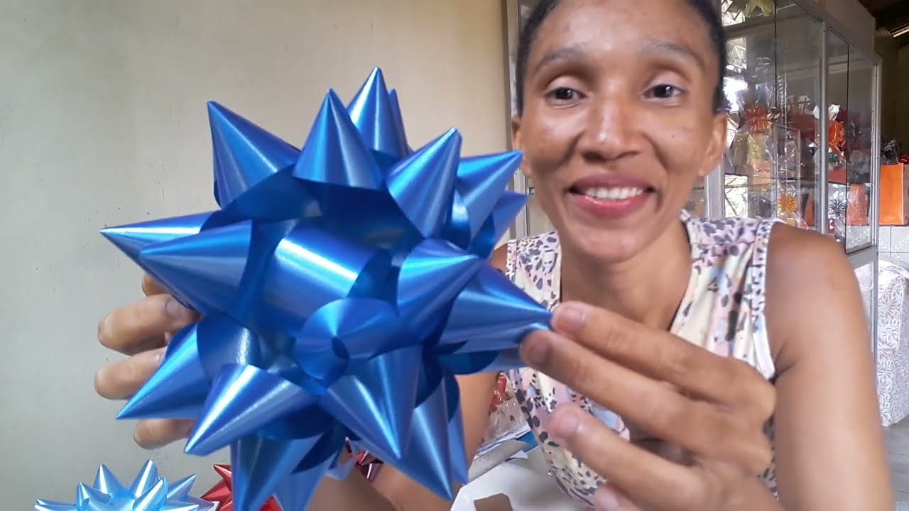 DIY - Laço Estrela para Cestas, passo a passo! #lacoestrela #passoapasso #lacoestrelalayenepereira