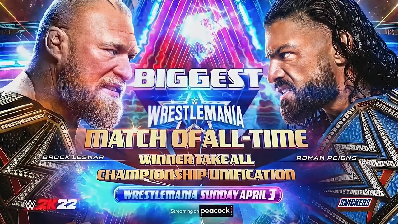 WWE Wrestlemania 38 Official and Full Match Card HD
