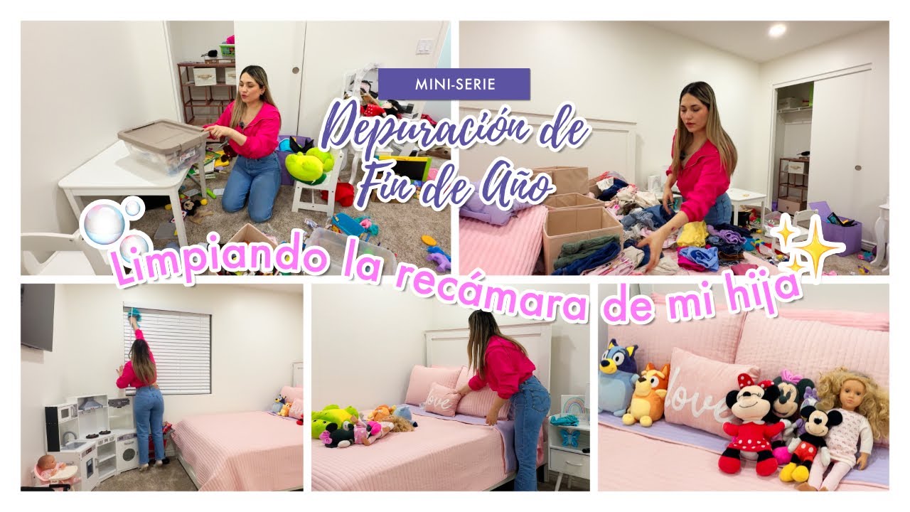🎄 Depuración de Fin de Año ✨ Limpieza Profunda de la Recámara de Mi Hija | Mini Serie Día 1