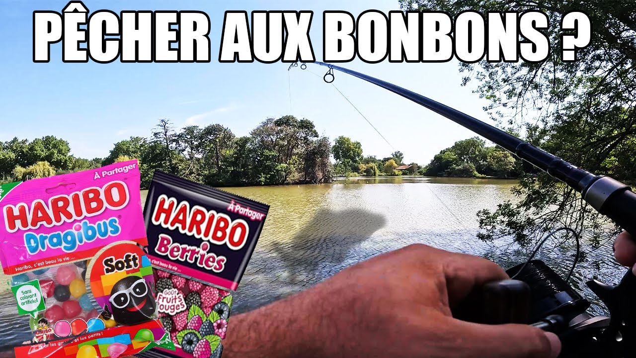PEUT ON PÊCHER AUX BONBONS HARIBO ??? #pêche