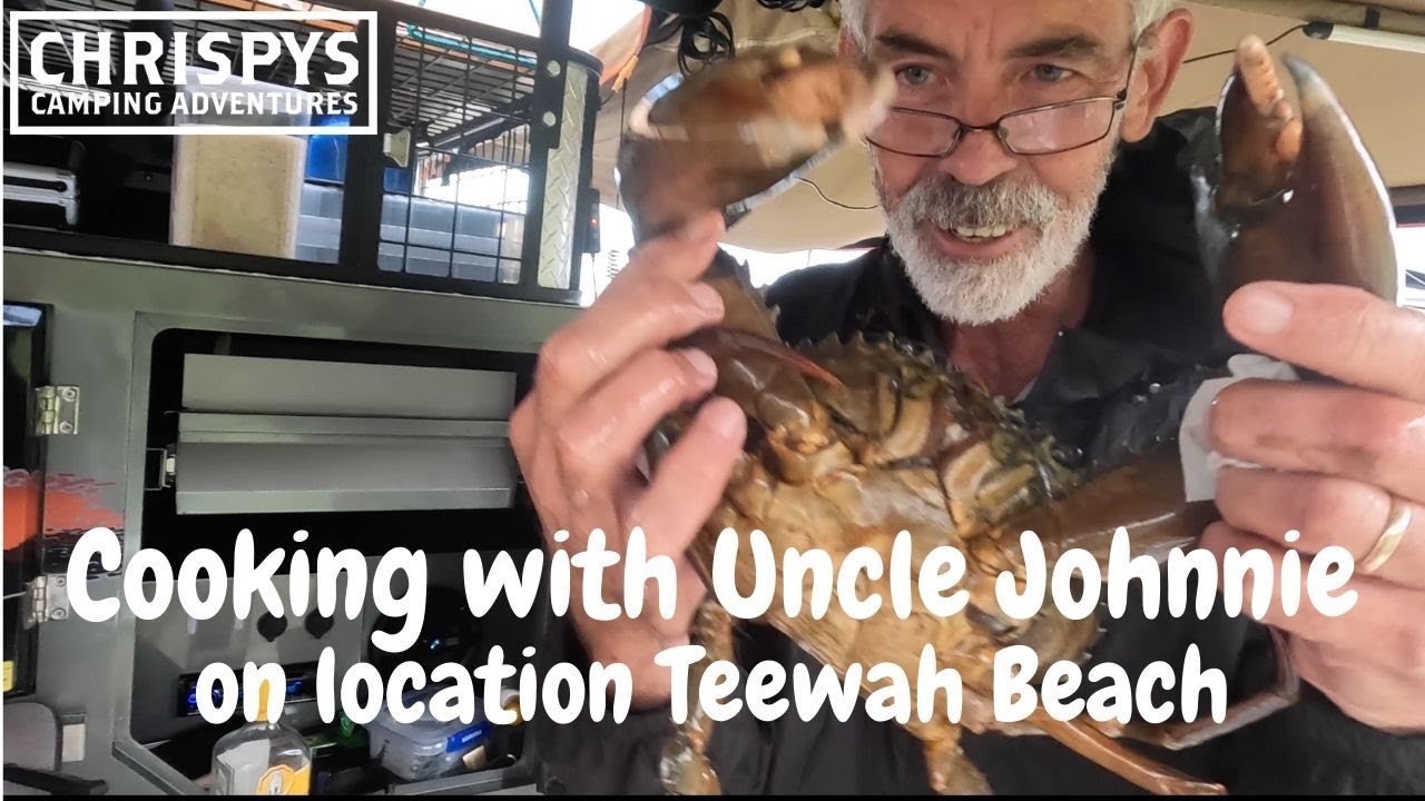Cooking with uncle Johnnie - on location Teewah Beach