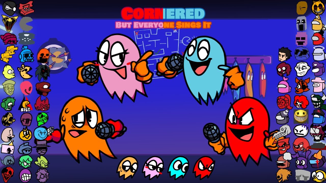 CORNERED but everyone sings it ! - VS. Pac-Man BETADCIU