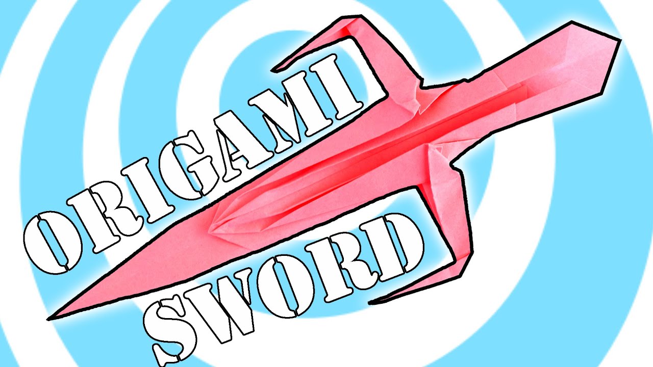 DIY: Origami Paper Ninja Sword / Knife Video Instructions