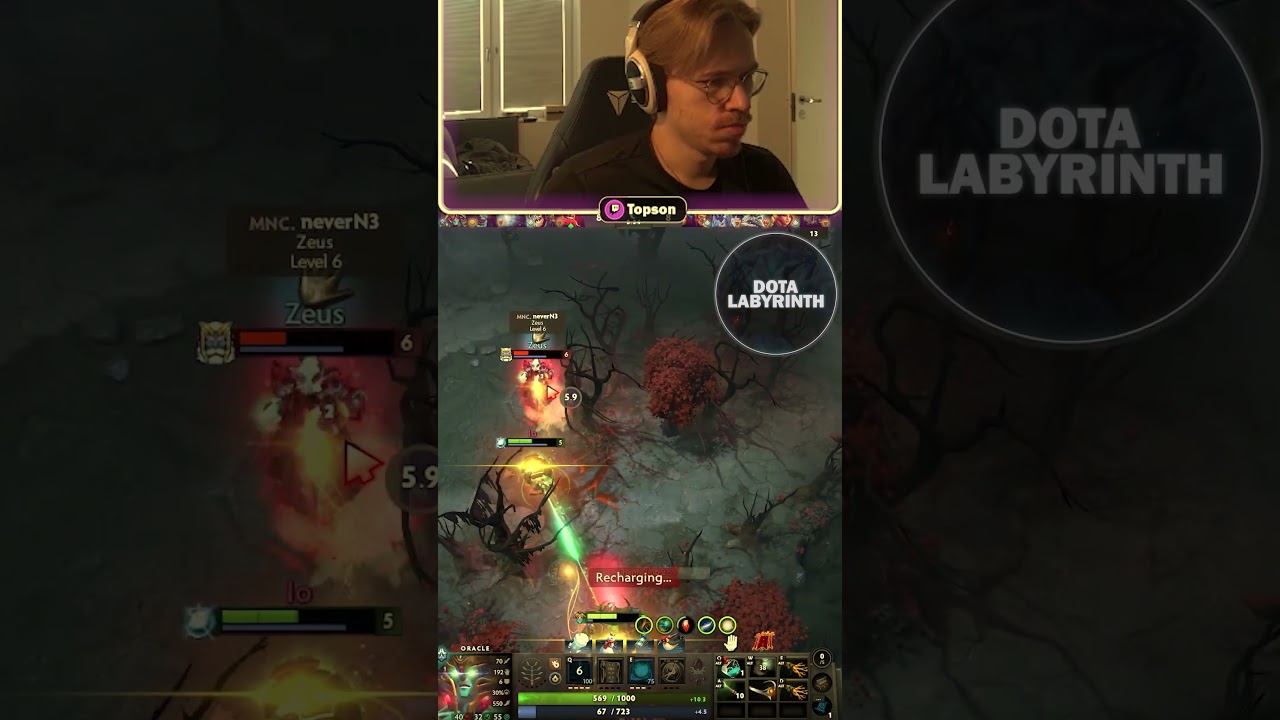 Topson's Mid Oracle is Absolutely Broken in Dota 2 #dota2 #gaming #outplay