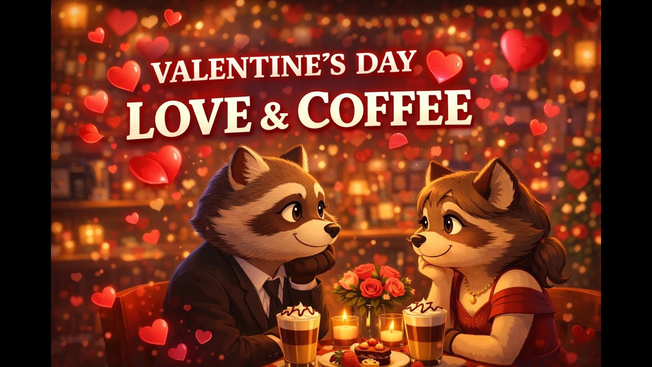 Valentine’s Day Coffee Shop Jazz ☕❤️ | Cozy Romantic Ambience