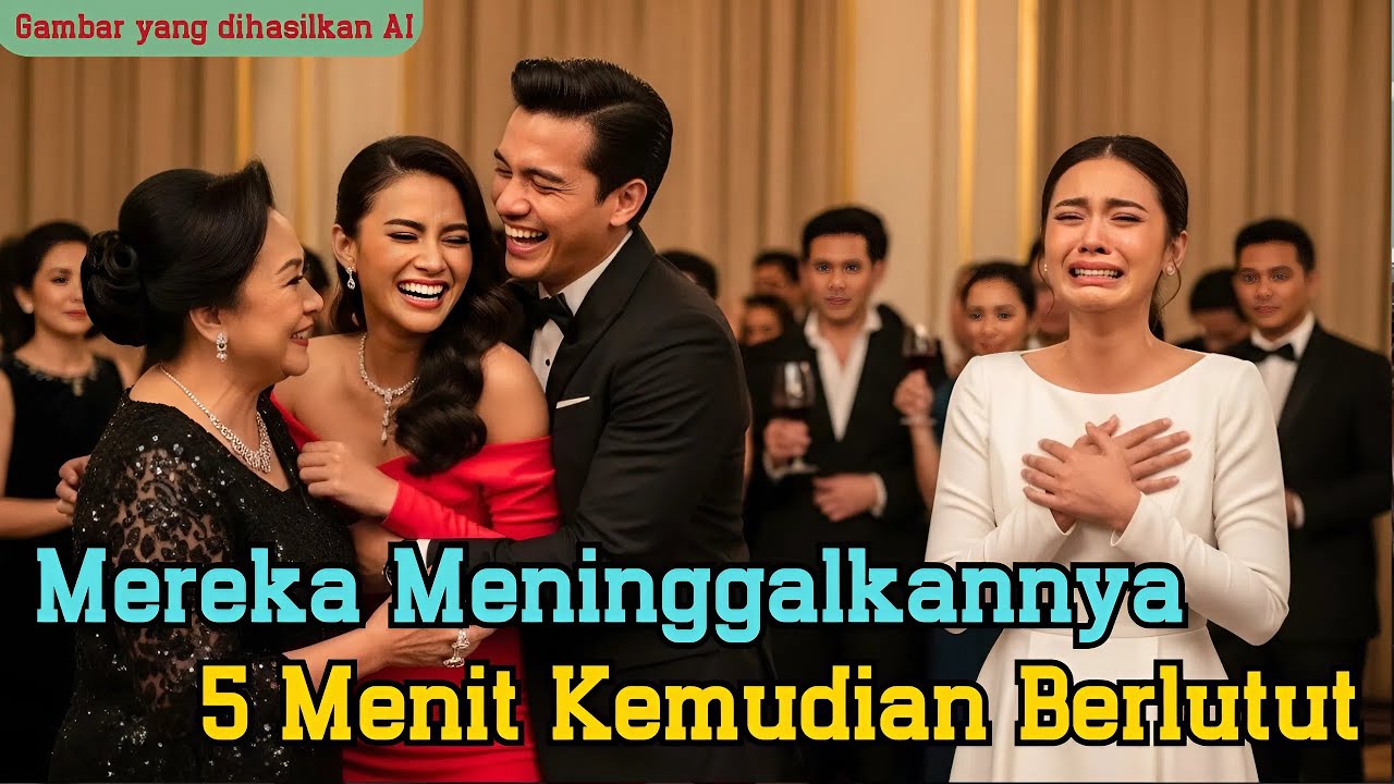 Suami & Mertua Tinggalkan Istri Miskin Di Pesta... 5 Menit Dia Masuk Sbg Investor VVIP!(AI fiksi)
