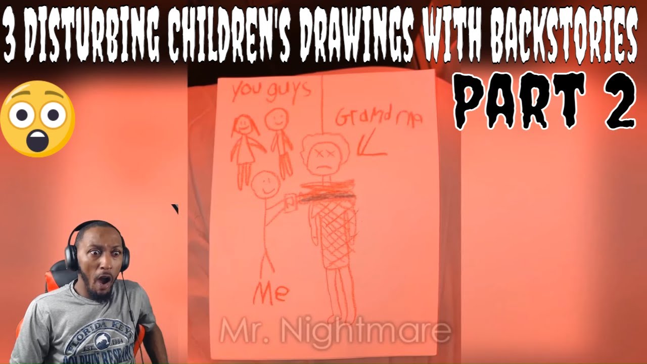 Mr Nightmare - 3 Disturbing Children's Drawings with Backstories (Part 2) REACTION