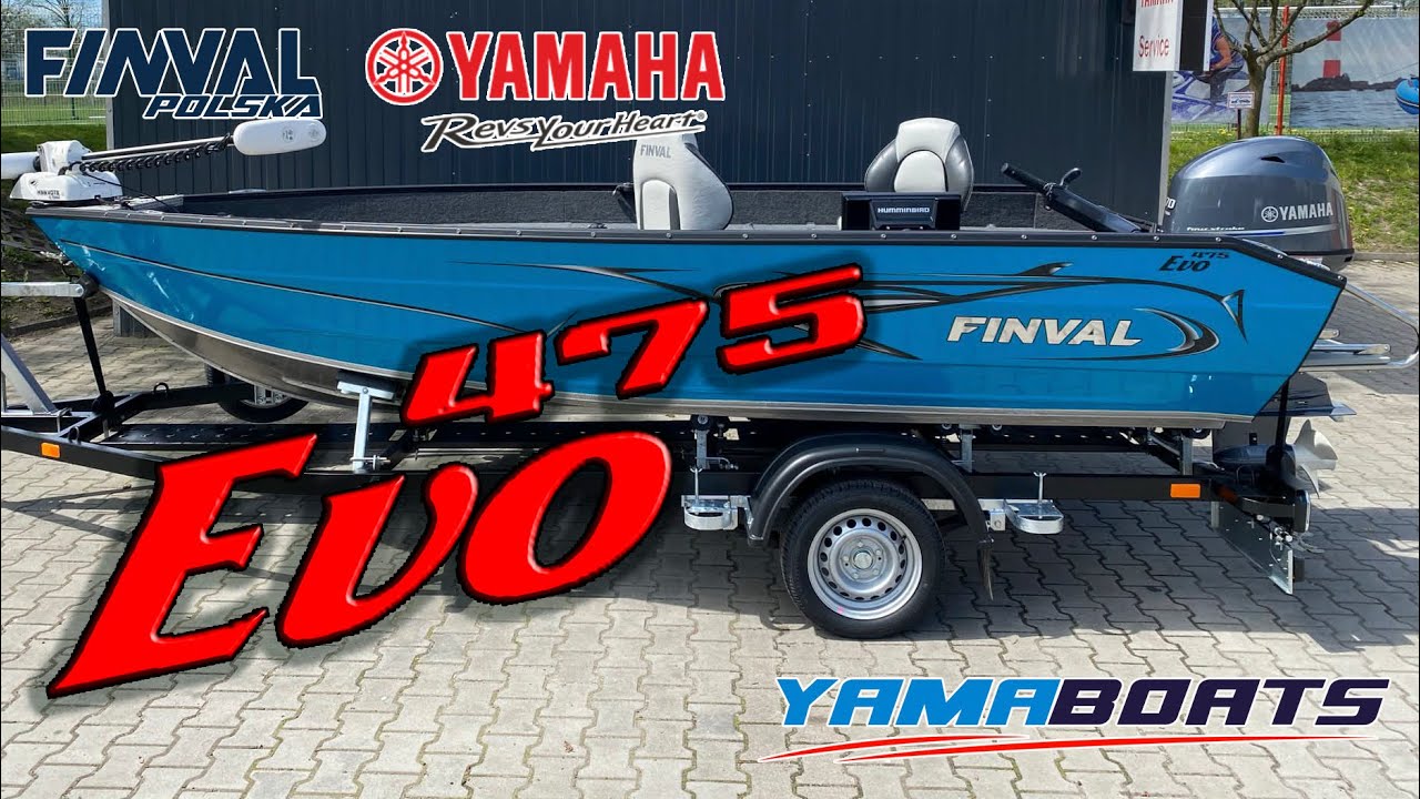 FINVAL 475 TILLER - Łódź wędkarska sterowana przez rumpel.