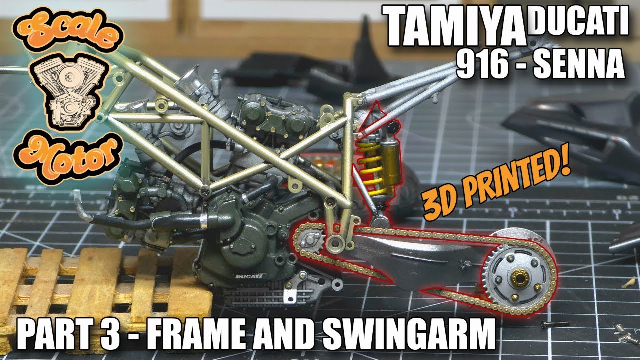 Building The Tamiya Ducati 916 Senna 1/12 Model: Step-by-Step 3D Print Guide