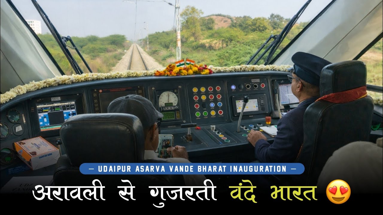 Vande Bharat Through the Aravalis! | Railfan Ansh