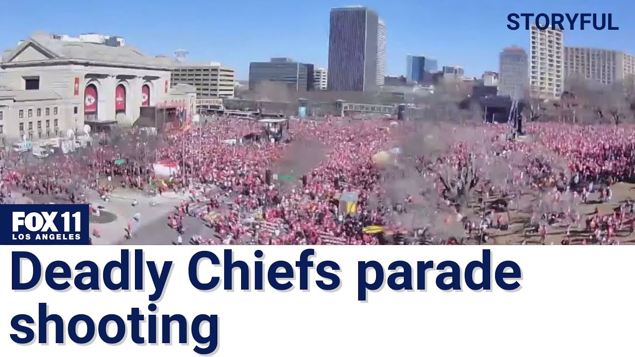 Moments shooting broke out at KC Chiefs Super Bowl parade rally