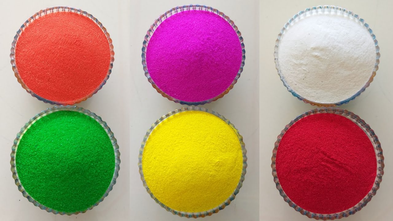 3 Easy Small Multicolour Rangolis | Satisfying Sand Art, Relaxing Rangoli by Radhika