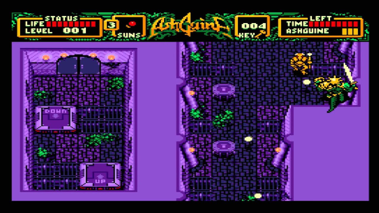 Ashguine Story 2: Citadel in the Void MSX (Intro+Stage 1)