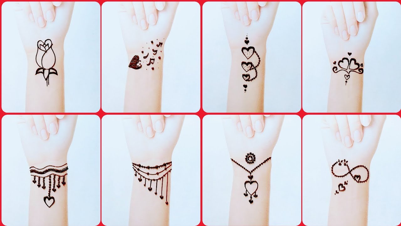 Stylish Heena Heart Mehndi Tattoo Designs❤️ New Beautiful TATTOO ❤️ TATTOO DESIGNS with step by step
