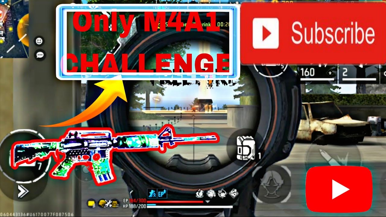 ONLY M4A1 CHALLENGE🔥| AQUA GLITCH 