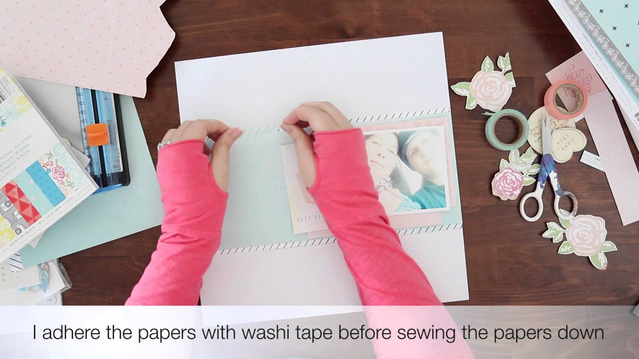 Busy being happy - start to finish scrapbooking layout