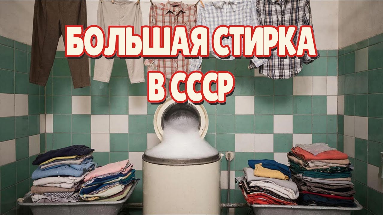 Как Стирали в СССР? Шум, Пар и Мыло: Ручной Труд и Секреты Чистоты!