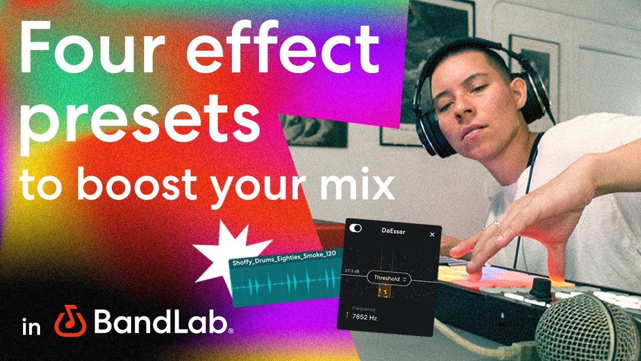 Four FX presets that will boost your mix using BandLab's free web Studio (BandLab Tutorial)
