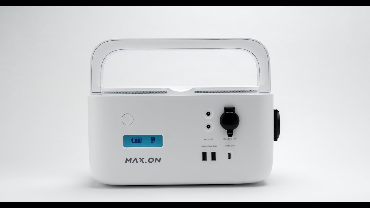 360 Video MAX.ON (Pylontech Amber Rock) PowerStation AR500 473Wh | Mini Power