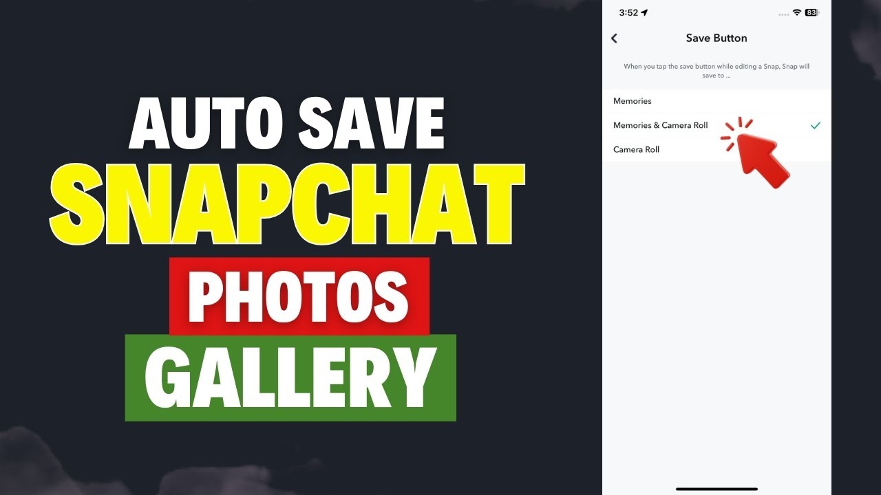 How To Auto Save Snapchat Pictures To Gallery | Snapchat Auto Save Pictures