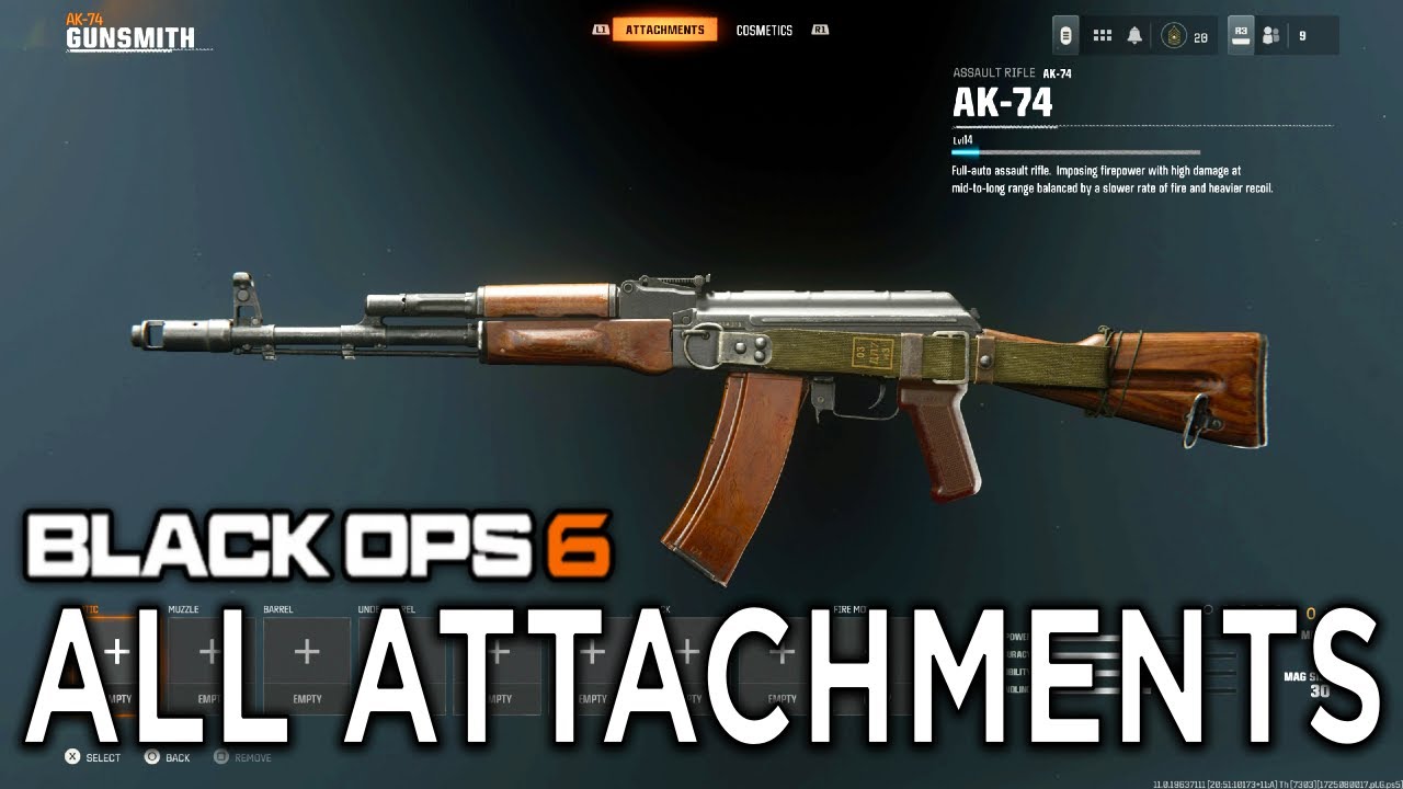 All Attachments of AK-74 in Black Ops 6 BETA Gunsmith Showcase