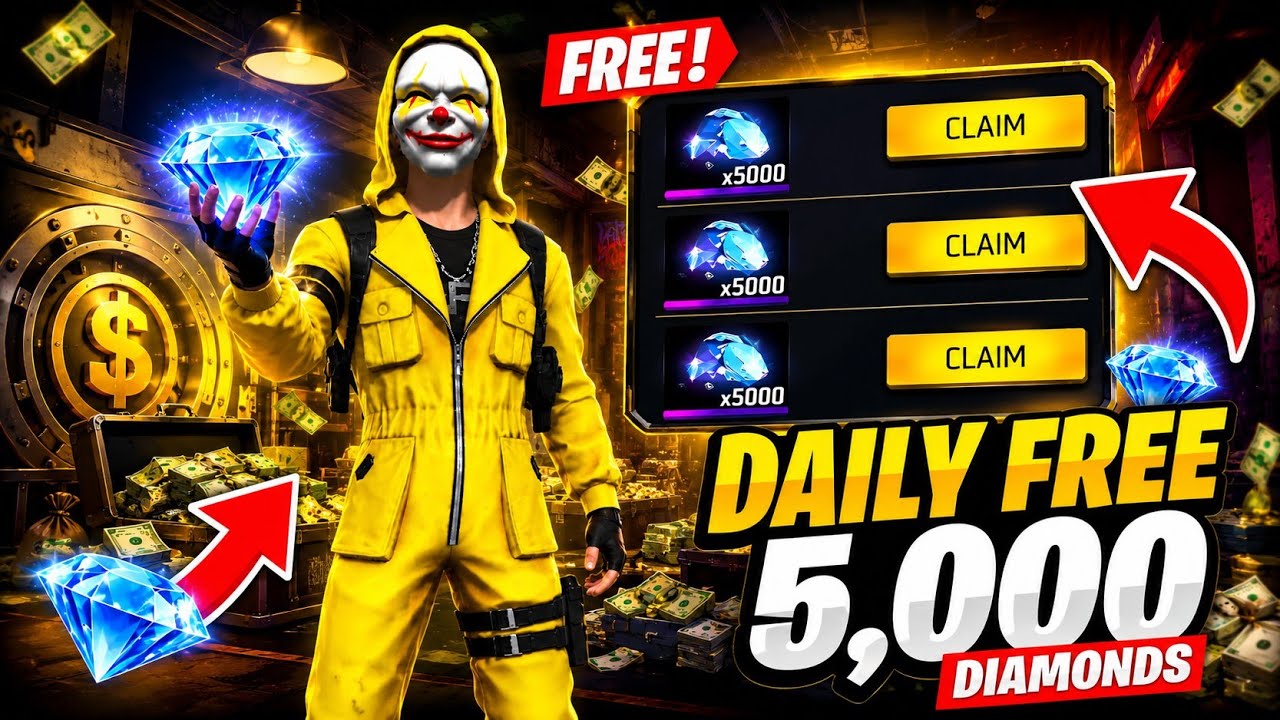 🤯💎How to get 5,000 Diamonds in Free Fire🔥 2026 Latest Trick 100% Working