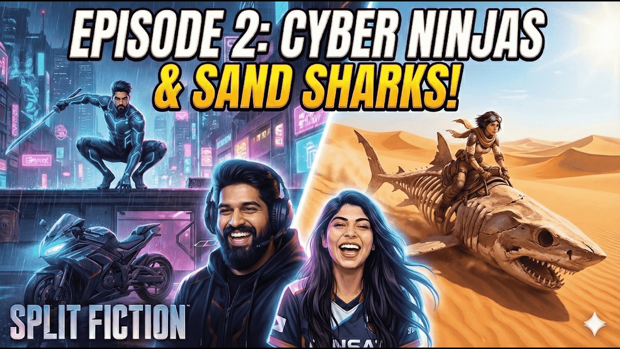 Split Fiction Episode 2 - Cyber Ninjas & a Dead Shark?? 😭