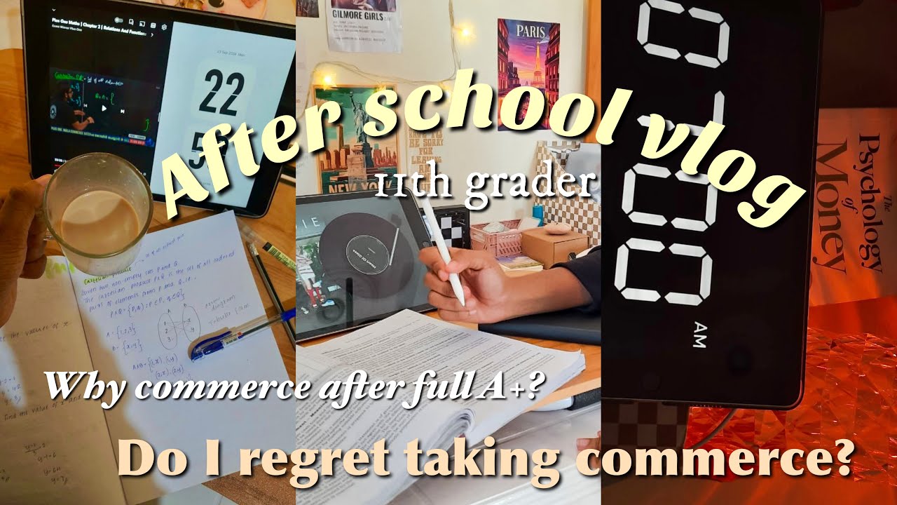 Do i regret taking commerce? (after school vlog)📚