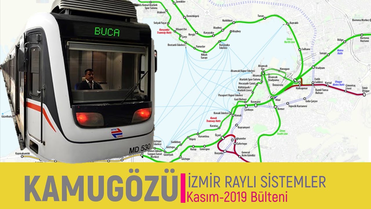 İzmir'de İnşaatı Süren Raylı Sistemlerin Son Durumu Kasım-2019