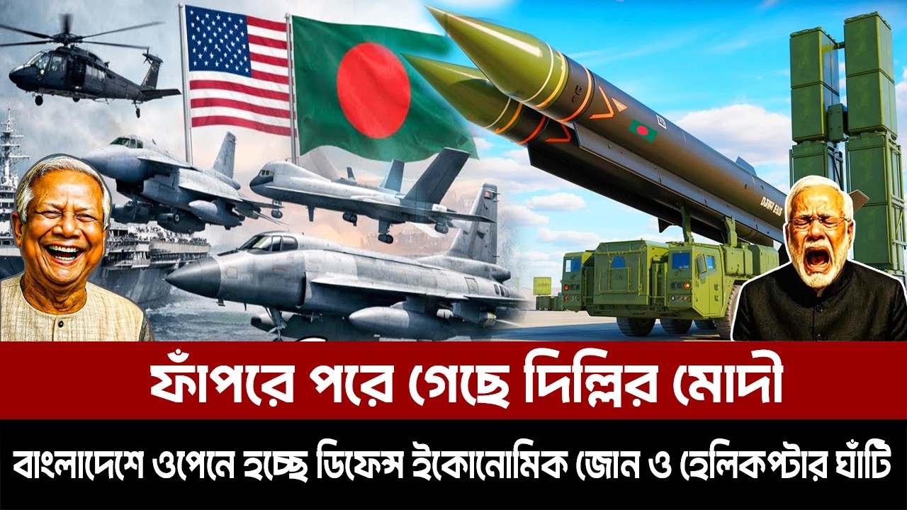 ফাঁপরে পরে গেছে দিল্লির মোদী। বাংলাদেশে ওপেনে হচ্ছে ডিফেন্স ইকোনোমিক জোন ও হেলিকপ্টার ঘাঁটি |Defence