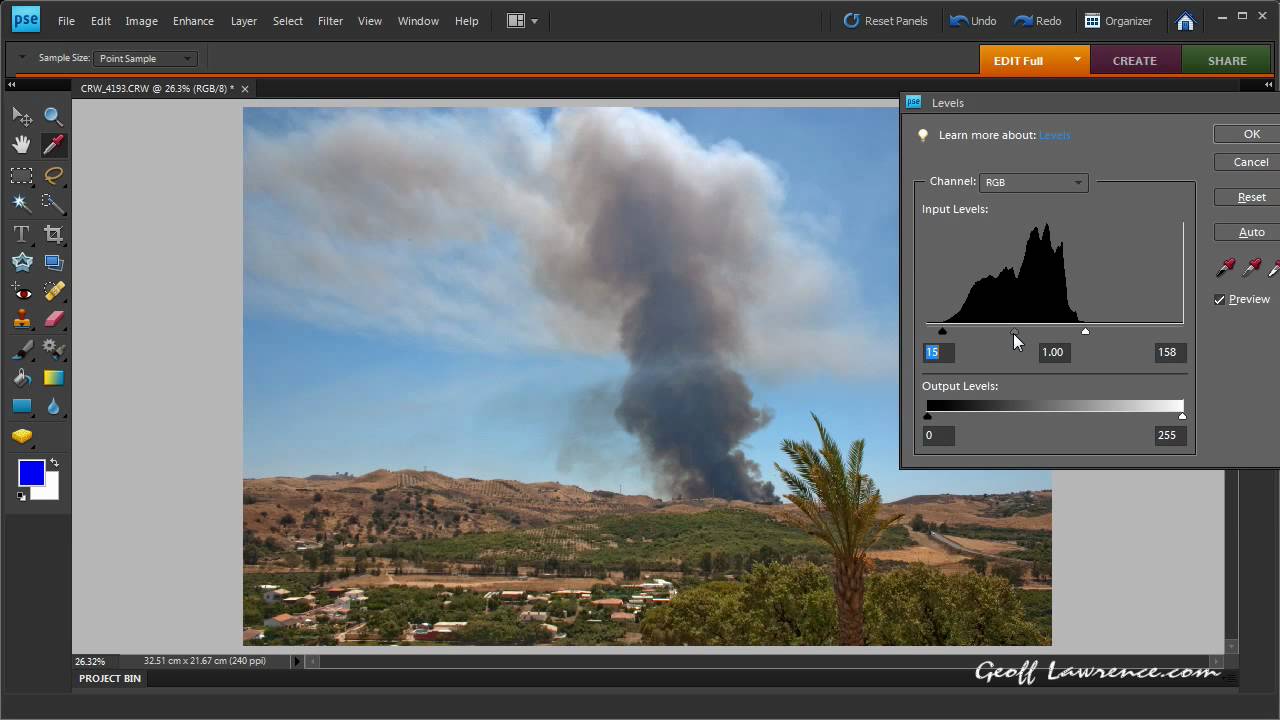 Using Levels in Photoshop