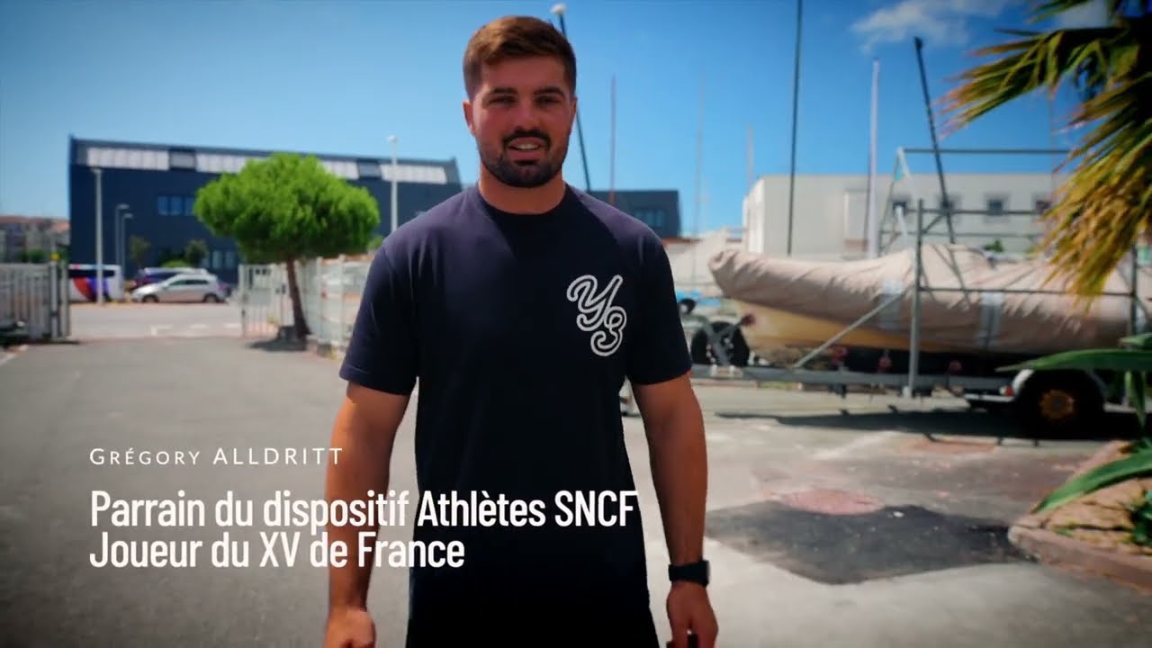 Quand Clément Péquin initie Grégory Alldritt à la voile 49er à La Rochelle