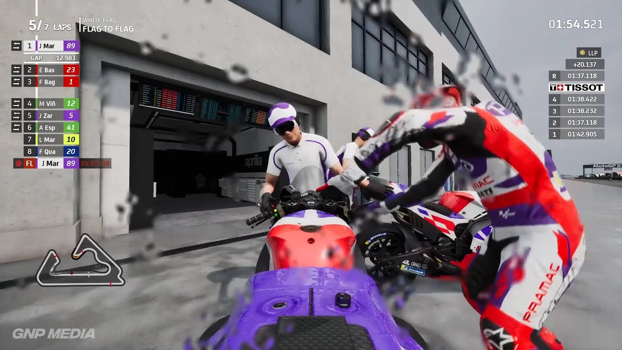 MotoGP 23 - Flag to Flag Race - Jorge Martin - 7 Laps - Sokol International Racetrack - Gameplay