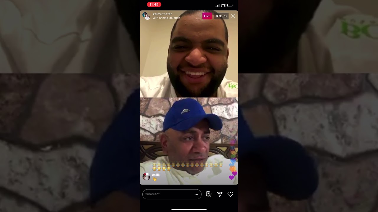 لايف خالد المظفر و احمد العونان اكثر ٥ دقايق راح تضحك فيها بحياتك