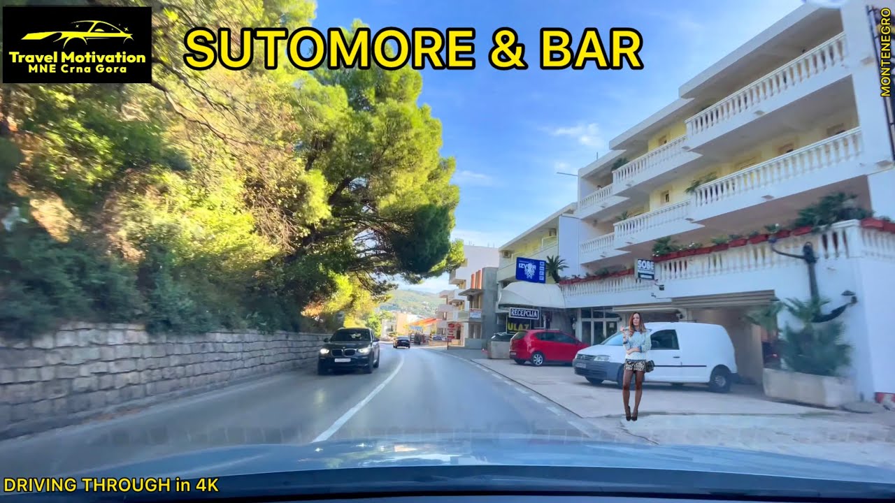 Vožnja kroz SUTOMORE i BAR na Jesen 2024 - Driving through SUTOMORE & BAR [Driving Tour in 4K] MNE