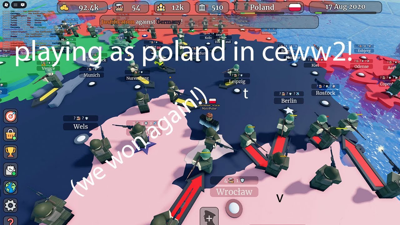 playing as Poland in CEWW2!