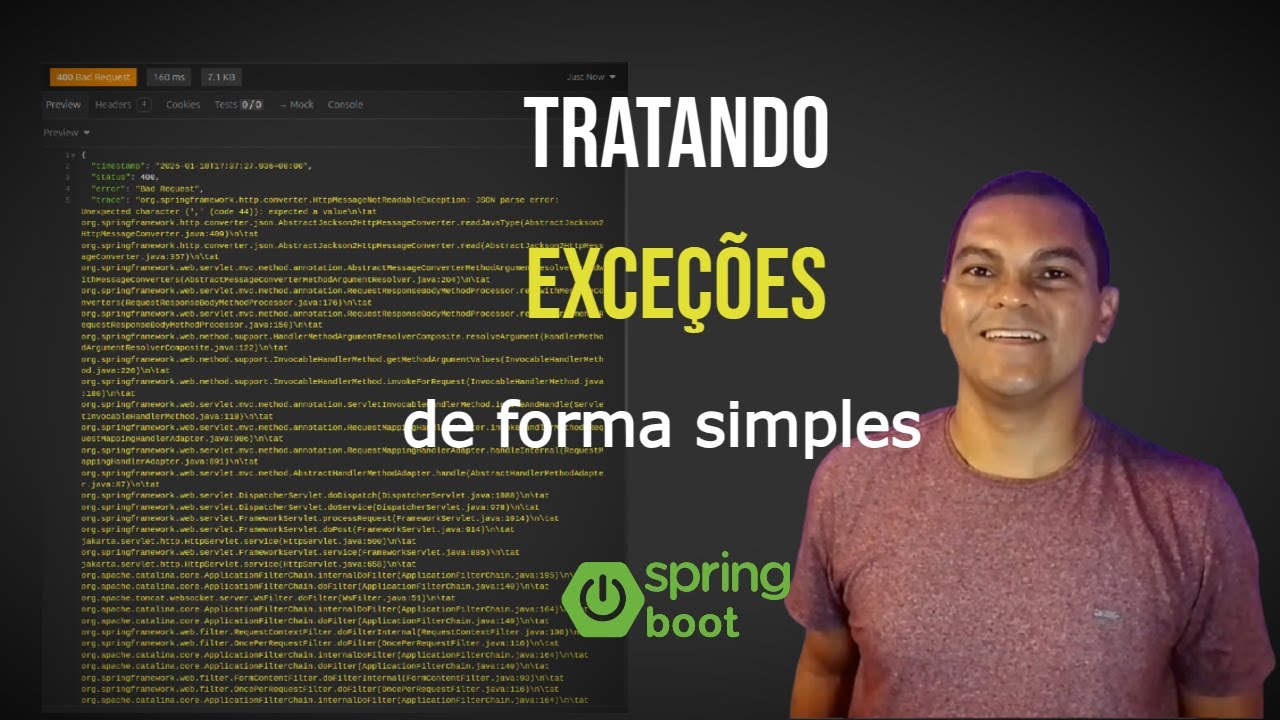 TRATANDO EXCEÇÕES NO JAVA SPRING