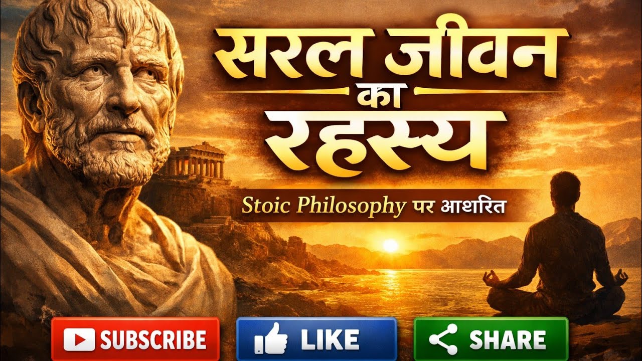 सरल जीवन का रहस्य | Stoic Philosophy in Hindi | शांत और खुशहाल जीवन कैसे जिएं 