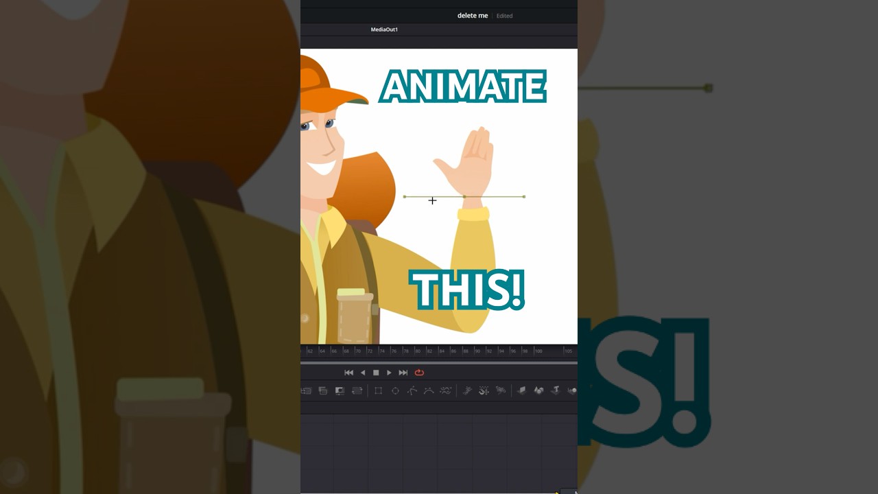 Анимация с опорными точками &mdash; DaVinci Resolve